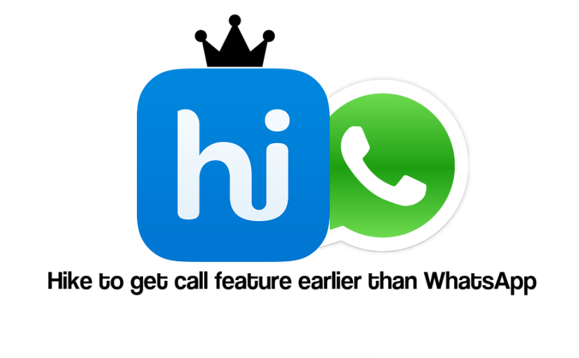 Hike comes up with Voice-Calling Feature earlier than WhatsApp