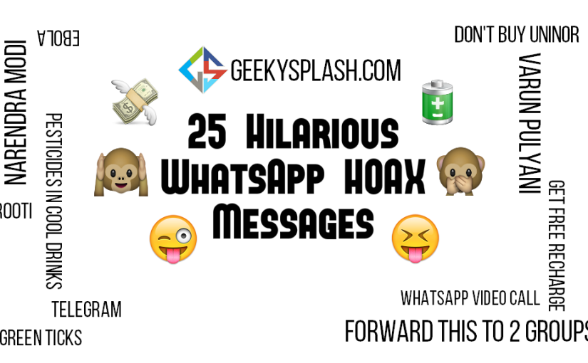 25 Hilarious Hoax WhatsApp Texts and Forwarded messages