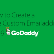 How to Create a Free Custom Email address using GoDaddy