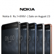 Nokia 6 Sale on August 23rd at Amazon.in – Price, Specifications, Review